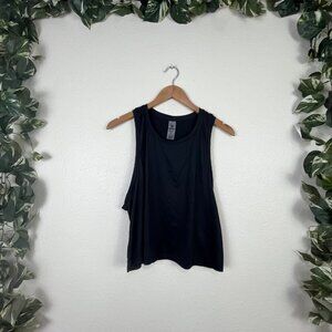 Mono B Athletic Sleeveless Wide Tank Opening Shirt Black NWT Women’s Size L